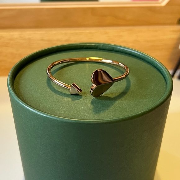 Kate Spade Heart Cuff Bracelet Rose Gold - Picture 1 of 2